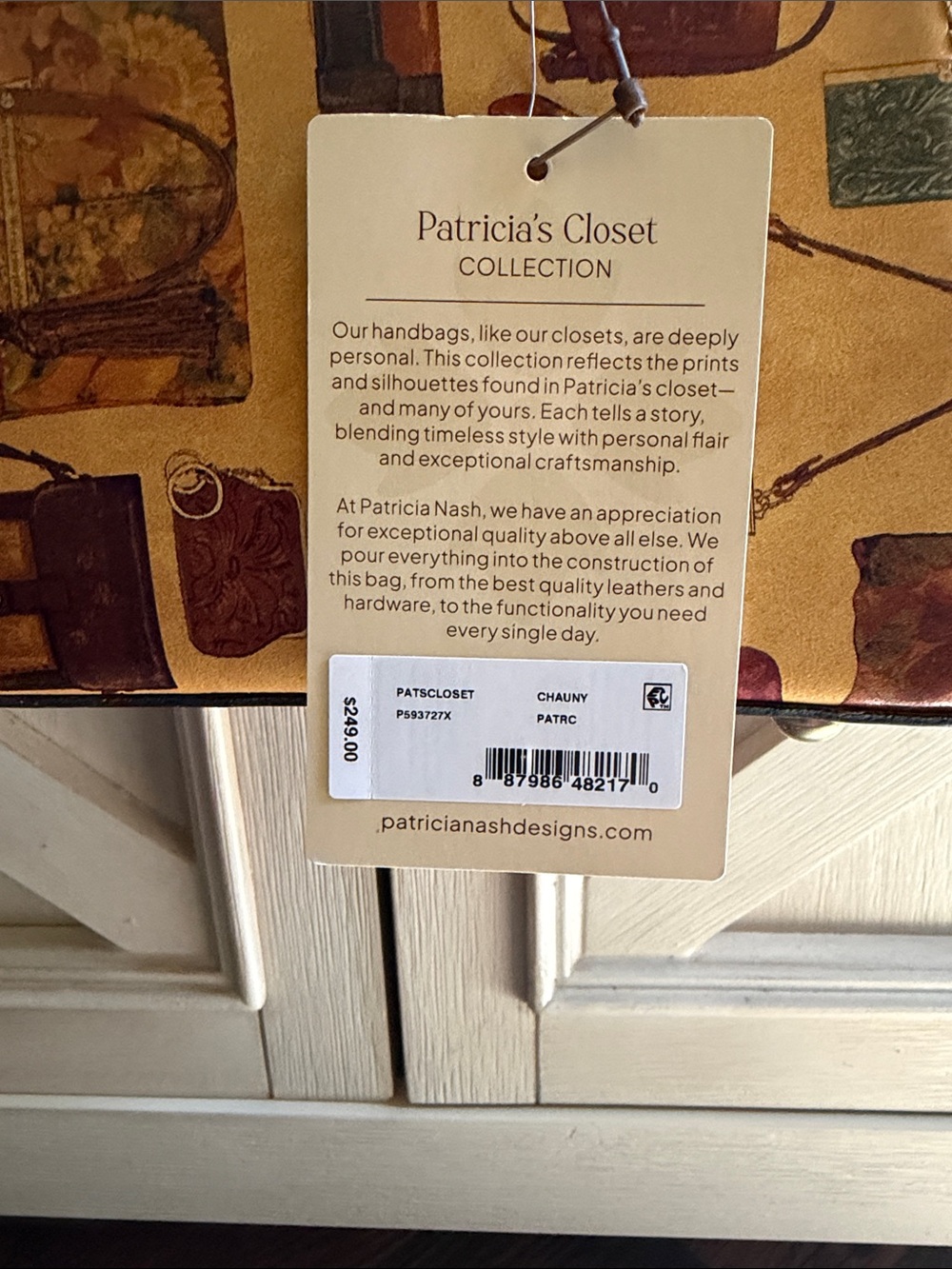 NWT PATRICIA NASH CHAUNY HANDBAG LEATHER ( Patscloset) - Picture 4 of 9